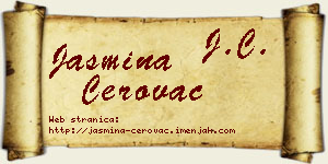 Jasmina Cerovac vizit kartica
